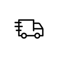Fast delivery icon. Ideal for websites, apps, or print materials related to logistics, shipping, and e-commerce vector