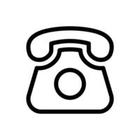 Retro telephone icon. Ideal for websites, apps, and graphic designs related to communication, customer service, technology vector