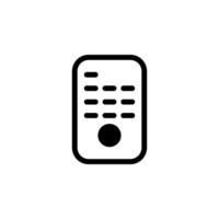 Remote control icon. Perfect for user interface design, app development, ETC vector