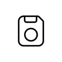 Floppy disk icon vector