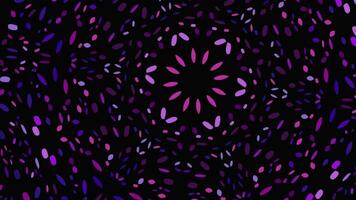 Abstract colorful circular mosaic pattern background design - seamless looping animation video