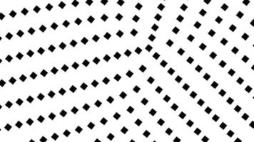 Monochrome abstract geometrical circular square pattern background - seamless loop video