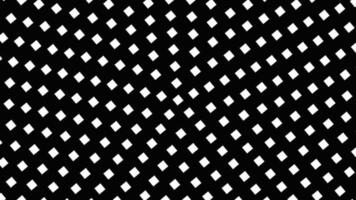 Halftone black and white circular square pattern background design - seamless looping animation video