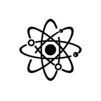 Atom Illustration, Atomic Structure Symbol for Science, Physics, Chemistry, Education, or Technology Projects vector