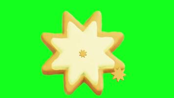 Cartoon bomb with lit fuse and starburst explosion effect ideal for action animations game effects and dramatic scenes with green screen background video