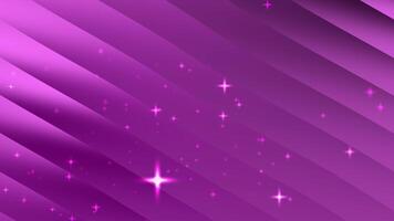 Abstract purple background with diagonal lines and twinkling stars. Ideal for backgrounds, graphic design projects, and digital art creations. video