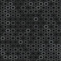 Abstract Black and White Geometric Pattern with Concentric Circles Seamless Texture Background Design vector