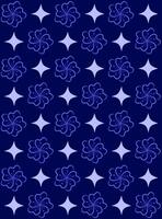 Pattern Flower and Sparkel Motif for Print and Design Projects vector