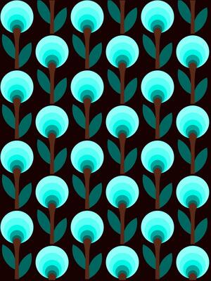 Light Blue Flower Pattern for Scrapbook and Craft Projects