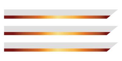 Set banner and lower third for news and live vector
