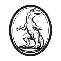 Albertosaurus Dinosaur Design Illustration image isolated on white background vector