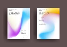 fluid gradient poster template. Modern Covers Design. Mesh gradient background design. Trendy front page design for Banner, Poster, Flyer, Invitation vector