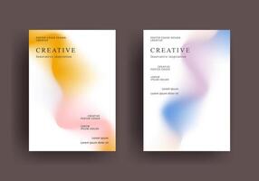 gradient poster template. Modern Covers Design. Mesh gradient background design. Trendy front page design for Banner, Poster, Flyer, Invitation vector