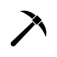 Flat Pickaxe Icons for Digital Design vector