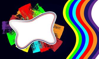 abstract background with colorful brush and fluid texture for poster banner sale event Celebration Social Media Post Template. Able to use for mobile apps, banners design, web or internet ads vector