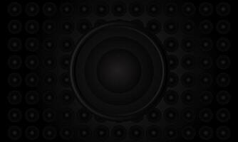 abstract background with 3d circle pattern dark color for poster, banner, flyer, cover sound music audio theme event vector