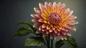 Hyper-Realistic Macro of Flower in Outdoor Natural Setting photo