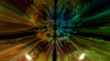 A colorful abstract image of a cross with a light coming from it video
