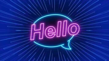 Hello Pop Up Animation, 2D Greeting Animation, Fun Pop Up Style, Minimal Design, 4K Resolution video