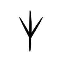 bird footprint icon isolate on white background. vector