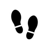 Shoe print icon isolate on white background. vector