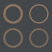 Circuler Frame And Border Design Template vector