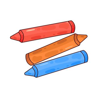 crayon stick illustration