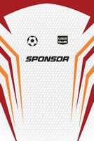 Sport Jersey Sublimation Background with red abstract pattern vector