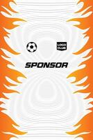 Abstract background for sports jersey pattern with fire element vector