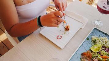 Colorful Appetizers To Start The Lunch In The Resort video