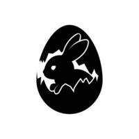 Easter Bunny Hatching from Egg vector