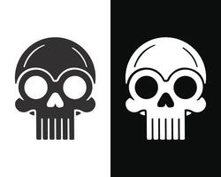 Abstract Skull Design Simple Yet Eye Catching vector