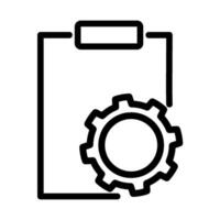 Management line icon on white background. vector