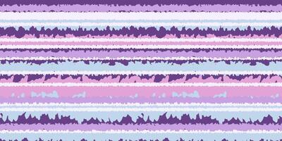 hand drawn stripes seamless pattern. Unique horizontal lines ornament. Violet and purple background. Contemporary minimalist print. vector