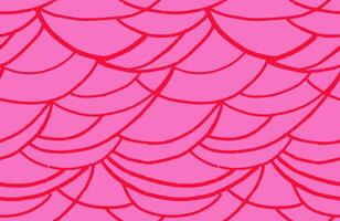 Minimalist seamless pattern with abstract organic shapes on a pink background. hand drawn sketch curved wavy lines print. Contemporary plain ornament. vector