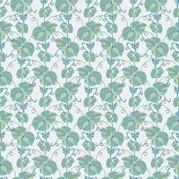 Leafy Vines Seamless Pattern vector