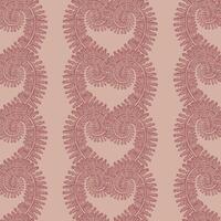 Heart Shaped Fern Repeat Pattern vector