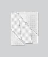 Set of Realistic polaroid photo template. The empty retro snapshot image is bordered with white frames vector