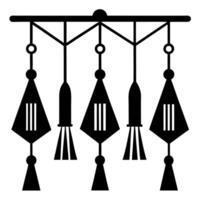 Elegant Tassels in Geometric Patterns set vector