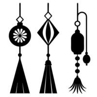 Elegant Tassels in Geometric Patterns vector