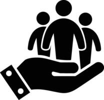 icon of Support and Unity vector