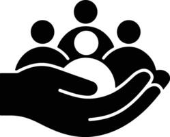 Symbol of Support and Unity vector
