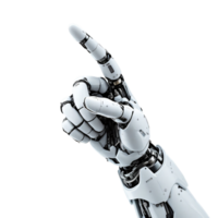 Robotic Hand Pointing Upwards Advanced Technology and Futuristic Design png