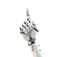 Robotic Hand Pointing Upwards A Close Up View of Advanced Artificial Intelligence png