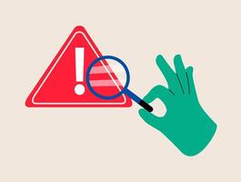 Root cause analysis or solving problem. Colorful illustration vector