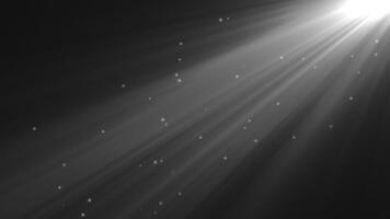 Sun Light Rays Motion and Glowing Particle Streaks Animation video