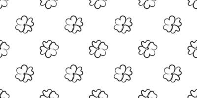 Hand drawn paint illustration with abstract naive flowers motif. Graphic grunge brush stroke botanical endless design for print poster banner. Seamless floral pattern in black color vector