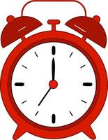 red alarm Clock icon Illustration vector