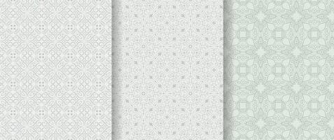 creative white seamless pattern design vector