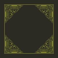 Elegant decorative frame design background template vector
